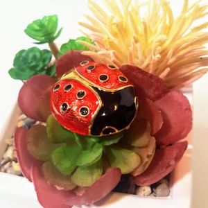 Vintage Ladybug Brooch Pin